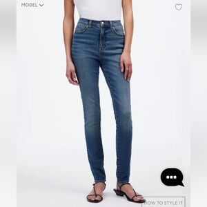 Madewell 10” High Rise Skinny Jeans